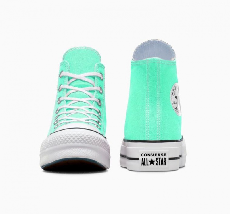 Tenis Plataforma Converse Chuck Taylor All Star Lift Mujer Turquesa | COLOMBIA O3587A