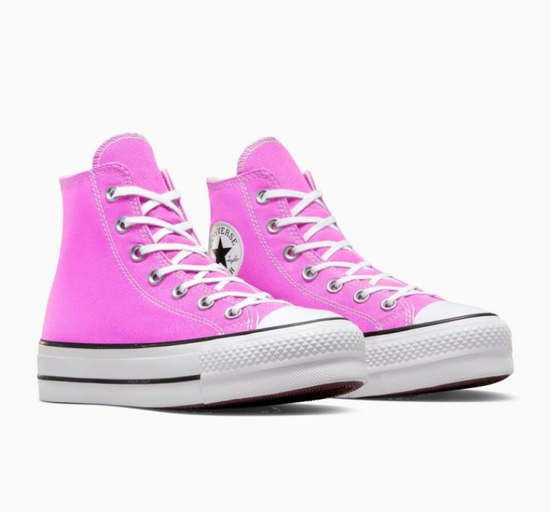 Tenis Plataforma Converse Chuck Taylor All Star Lift Mujer Rosas | COLOMBIA P0426A