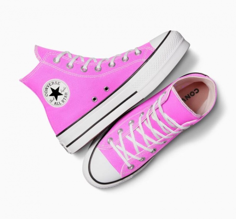 Tenis Plataforma Converse Chuck Taylor All Star Lift Mujer Rosas | COLOMBIA P0426A