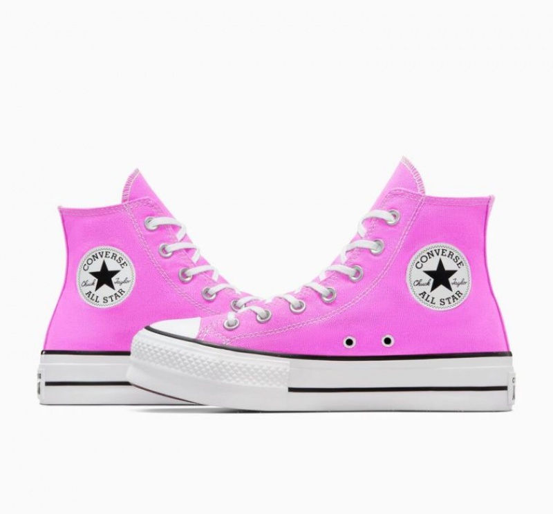 Tenis Plataforma Converse Chuck Taylor All Star Lift Mujer Rosas | COLOMBIA P0426A