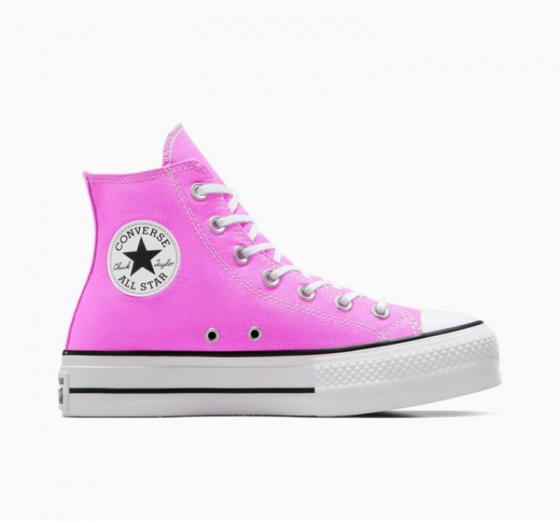 Tenis Plataforma Converse Chuck Taylor All Star Lift Mujer Rosas | COLOMBIA P0426A