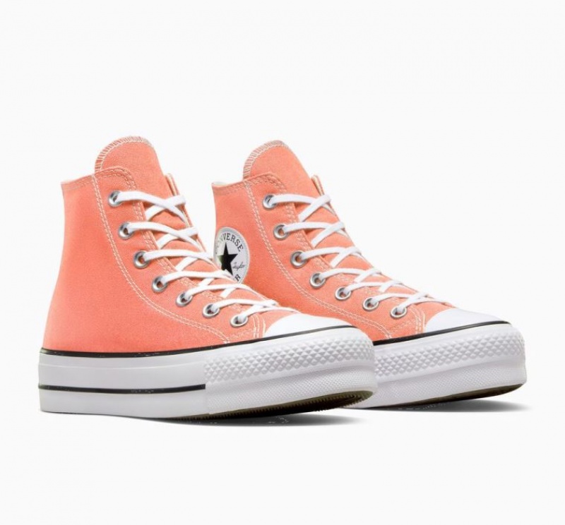 Tenis Plataforma Converse Chuck Taylor All Star Lift Mujer Naranjas | COLOMBIA E9072A