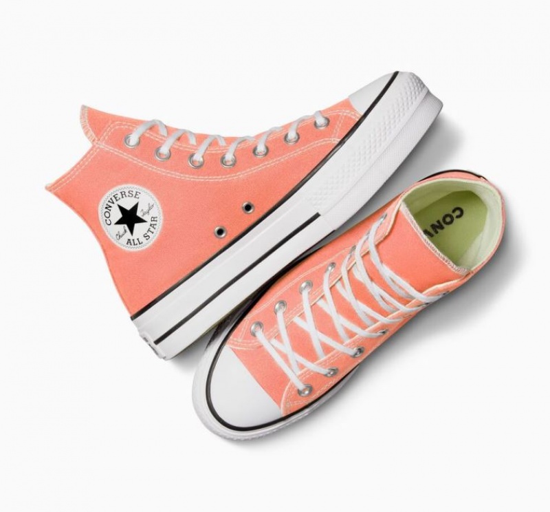 Tenis Plataforma Converse Chuck Taylor All Star Lift Mujer Naranjas | COLOMBIA E9072A