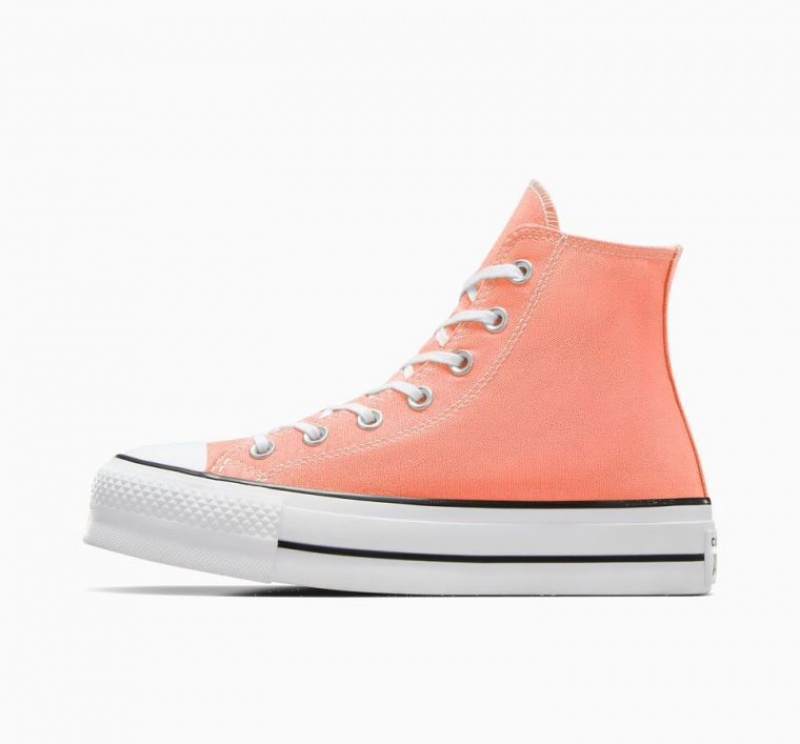 Tenis Plataforma Converse Chuck Taylor All Star Lift Mujer Naranjas | COLOMBIA E9072A