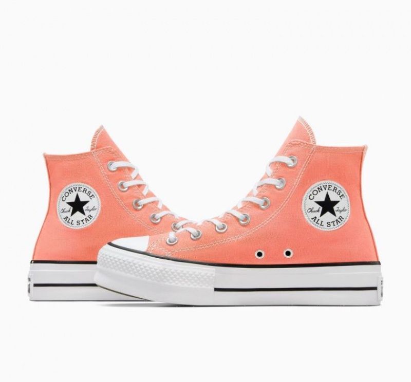 Tenis Plataforma Converse Chuck Taylor All Star Lift Mujer Naranjas | COLOMBIA E9072A