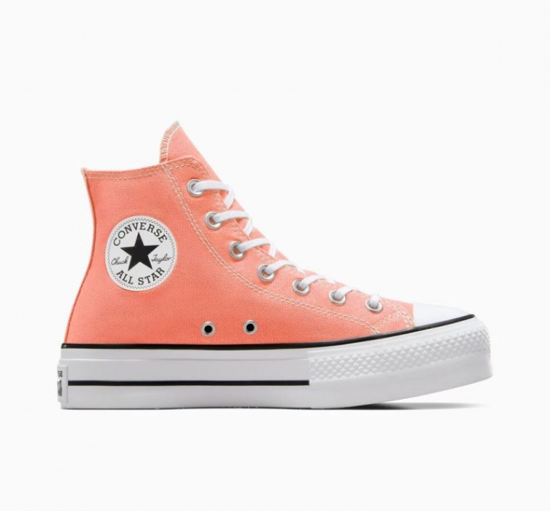 Tenis Plataforma Converse Chuck Taylor All Star Lift Mujer Naranjas | COLOMBIA E9072A