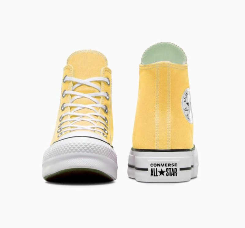 Tenis Plataforma Converse Chuck Taylor All Star Lift Mujer Amarillo | COLOMBIA I2951B