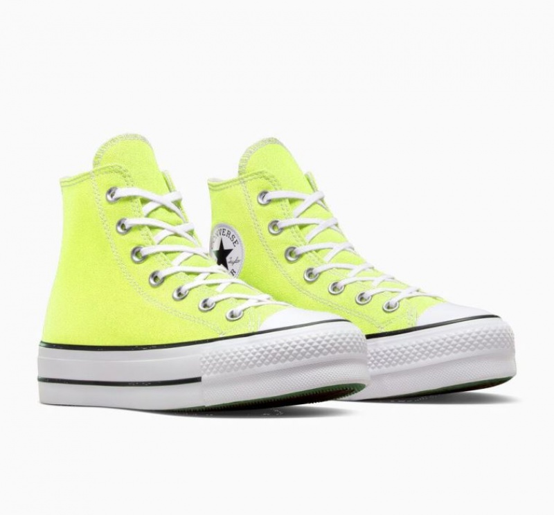 Tenis Plataforma Converse Chuck Taylor All Star Lift Mujer Verde Claro | COLOMBIA Z4863A