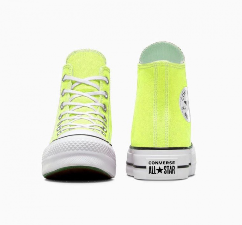 Tenis Plataforma Converse Chuck Taylor All Star Lift Mujer Verde Claro | COLOMBIA Z4863A