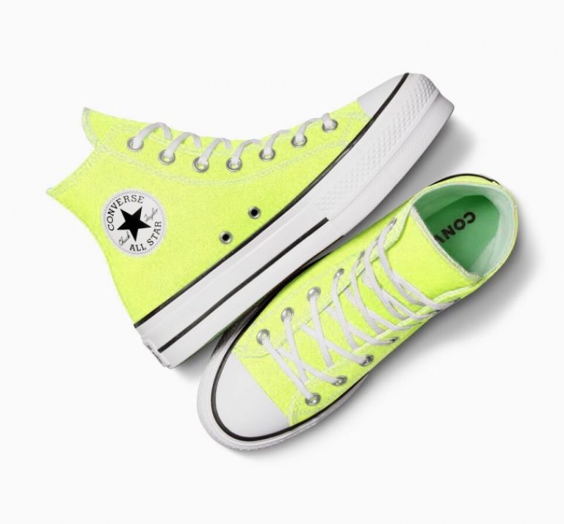 Tenis Plataforma Converse Chuck Taylor All Star Lift Mujer Verde Claro | COLOMBIA Z4863A