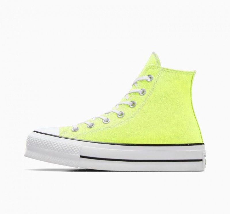 Tenis Plataforma Converse Chuck Taylor All Star Lift Mujer Verde Claro | COLOMBIA Z4863A