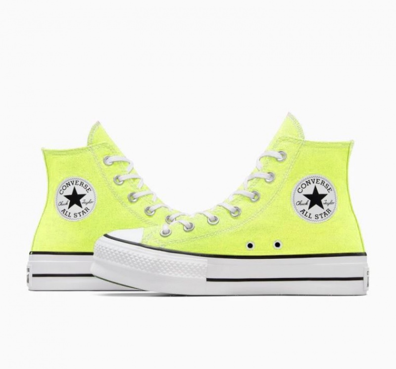 Tenis Plataforma Converse Chuck Taylor All Star Lift Mujer Verde Claro | COLOMBIA Z4863A