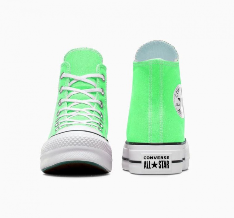 Tenis Plataforma Converse Chuck Taylor All Star Lift Mujer Verde Claro | COLOMBIA X0361T