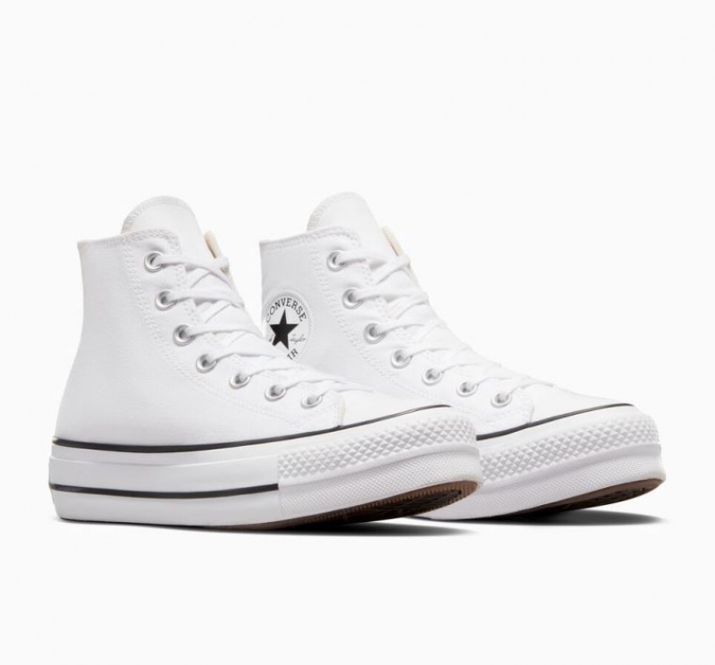 Tenis Plataforma Converse Chuck Taylor All Star Lift Mujer Blancas | COLOMBIA B4162U