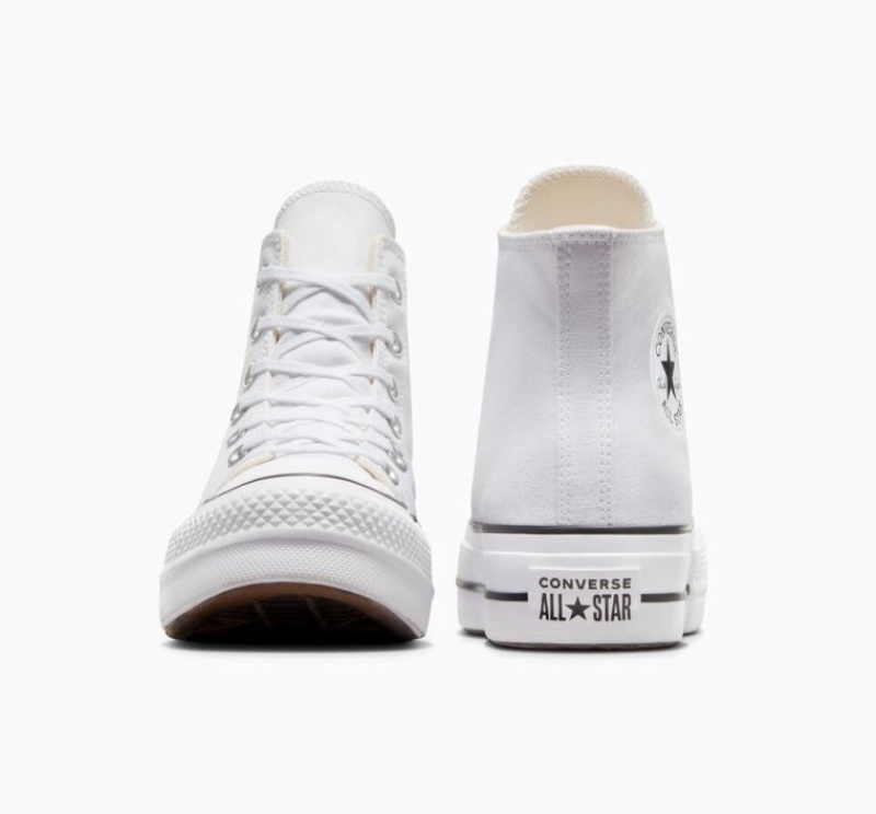 Tenis Plataforma Converse Chuck Taylor All Star Lift Mujer Blancas | COLOMBIA B4162U