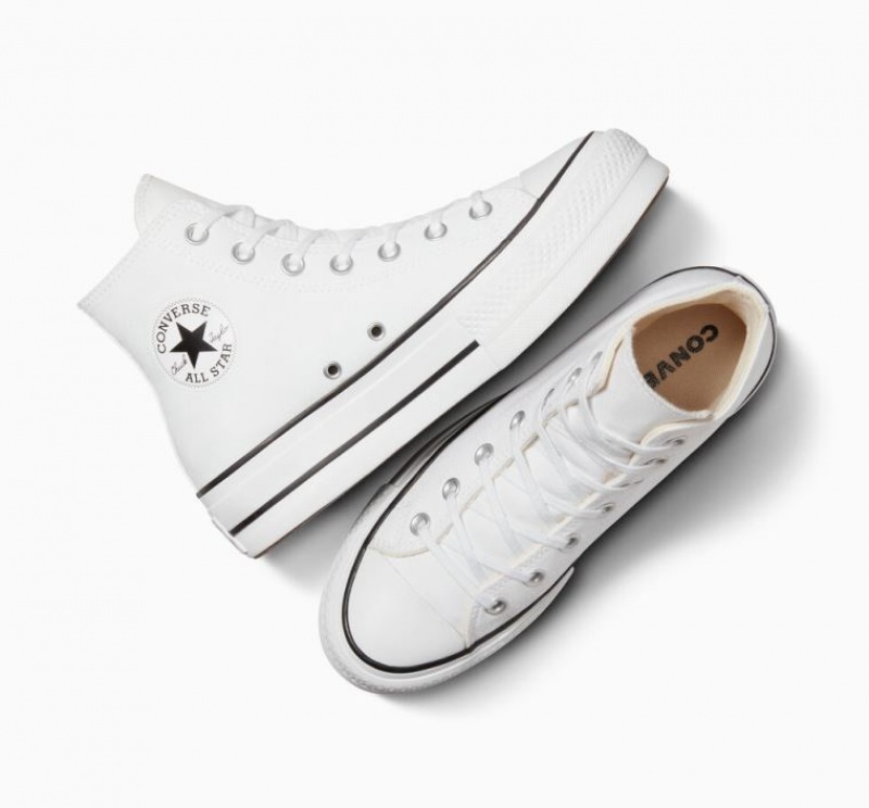 Tenis Plataforma Converse Chuck Taylor All Star Lift Mujer Blancas | COLOMBIA B4162U