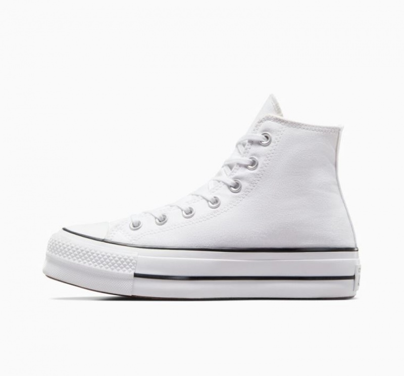 Tenis Plataforma Converse Chuck Taylor All Star Lift Mujer Blancas | COLOMBIA B4162U