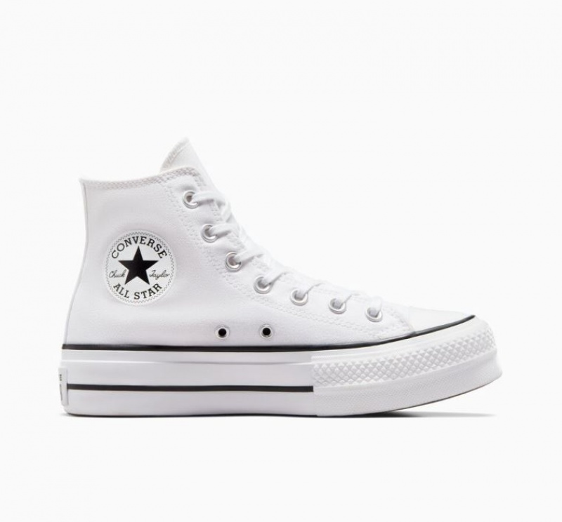 Tenis Plataforma Converse Chuck Taylor All Star Lift Mujer Blancas | COLOMBIA B4162U