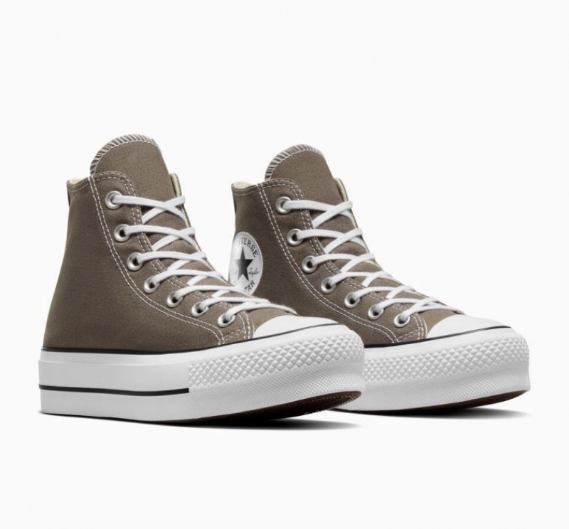 Tenis Plataforma Converse Chuck Taylor All Star Lift Mujer Marrones | COLOMBIA R3428Q