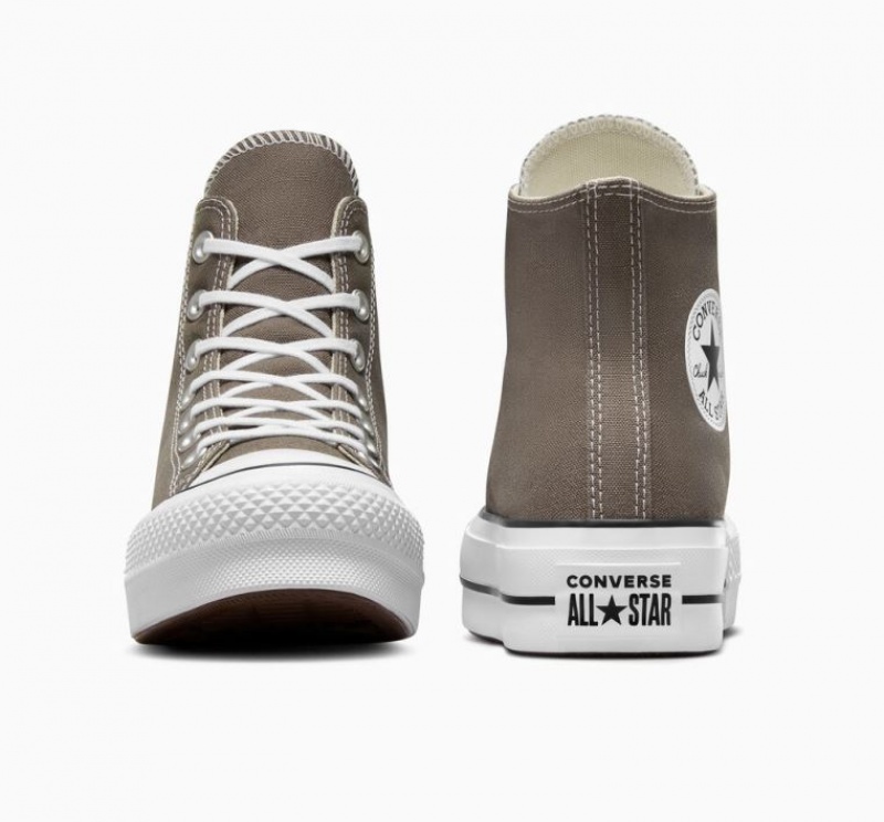 Tenis Plataforma Converse Chuck Taylor All Star Lift Mujer Marrones | COLOMBIA R3428Q