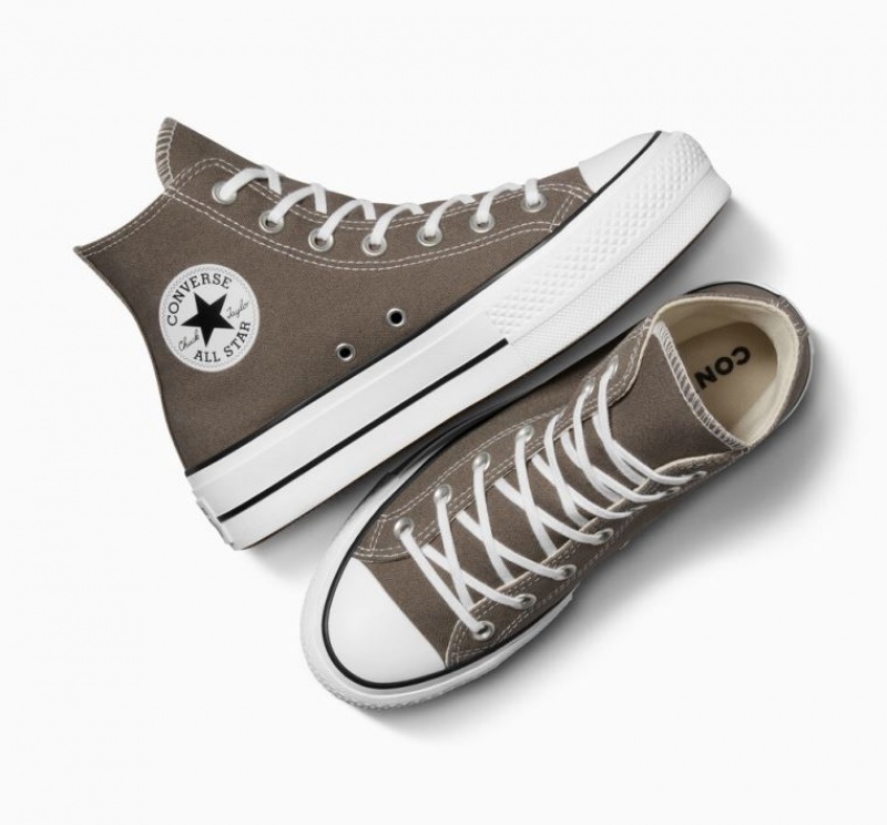 Tenis Plataforma Converse Chuck Taylor All Star Lift Mujer Marrones | COLOMBIA R3428Q