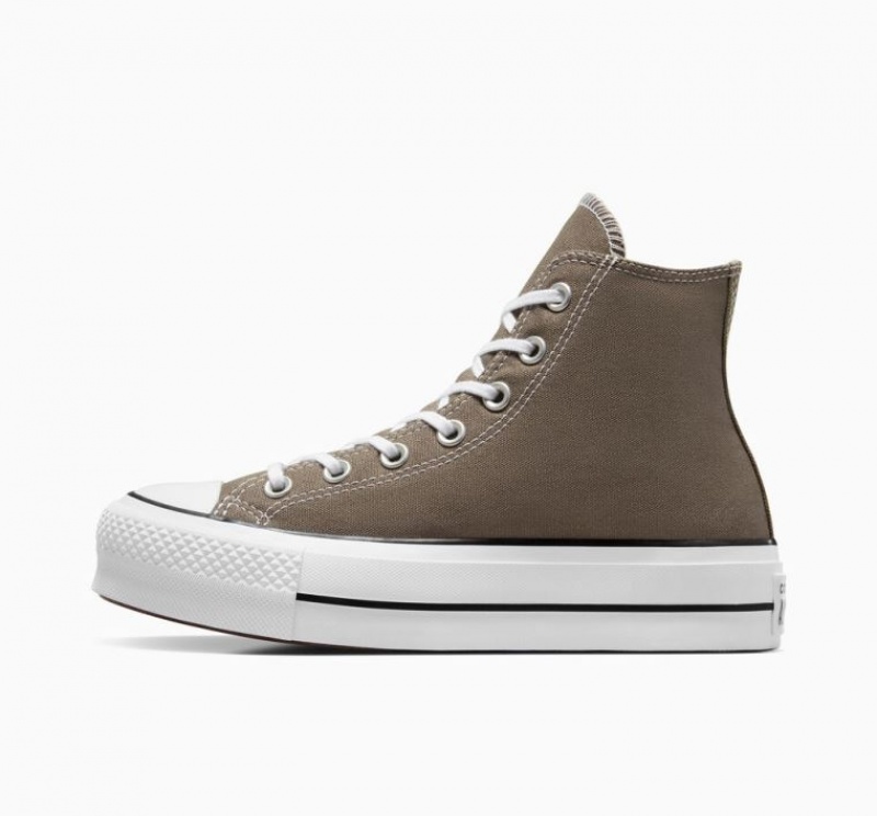 Tenis Plataforma Converse Chuck Taylor All Star Lift Mujer Marrones | COLOMBIA R3428Q