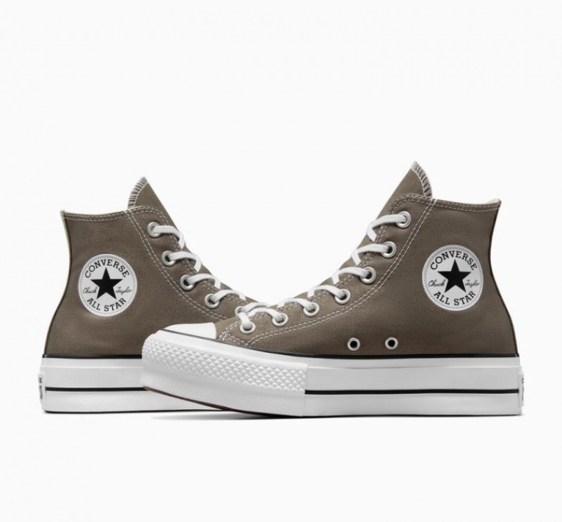 Tenis Plataforma Converse Chuck Taylor All Star Lift Mujer Marrones | COLOMBIA R3428Q