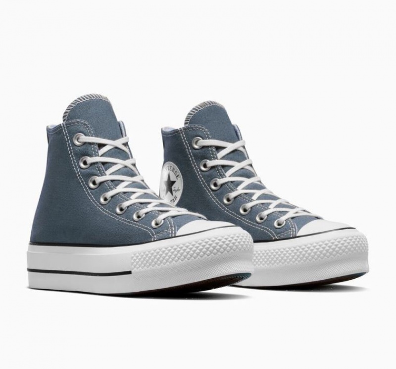 Tenis Plataforma Converse Chuck Taylor All Star Lift Mujer Azules | COLOMBIA S4582J