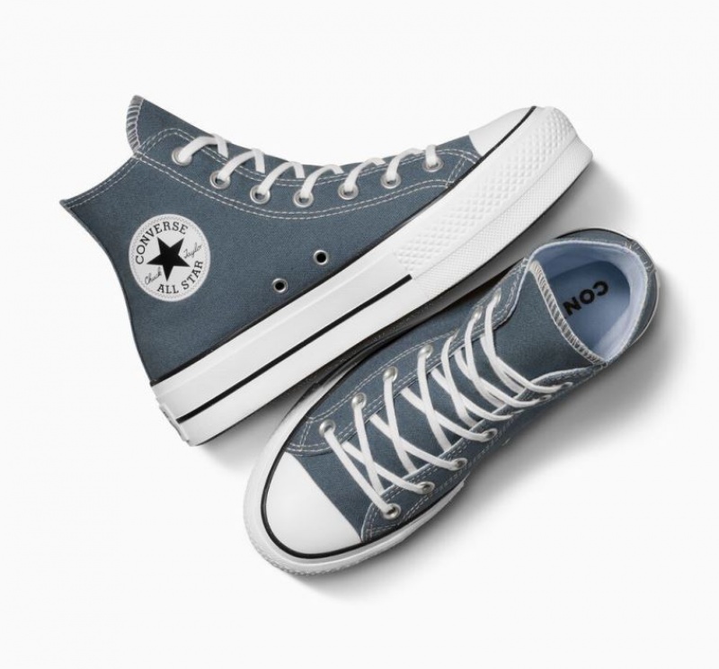 Tenis Plataforma Converse Chuck Taylor All Star Lift Mujer Azules | COLOMBIA S4582J