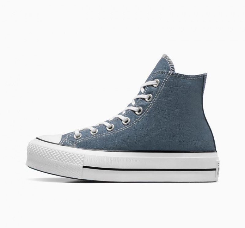 Tenis Plataforma Converse Chuck Taylor All Star Lift Mujer Azules | COLOMBIA S4582J