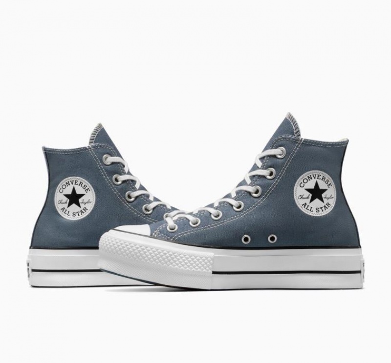 Tenis Plataforma Converse Chuck Taylor All Star Lift Mujer Azules | COLOMBIA S4582J