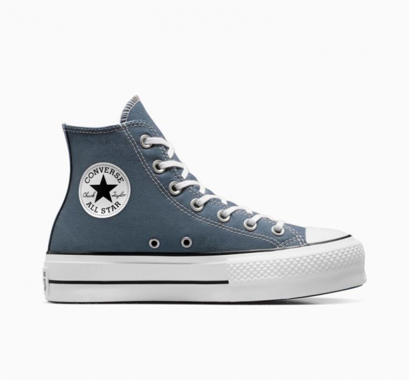 Tenis Plataforma Converse Chuck Taylor All Star Lift Mujer Azules | COLOMBIA S4582J