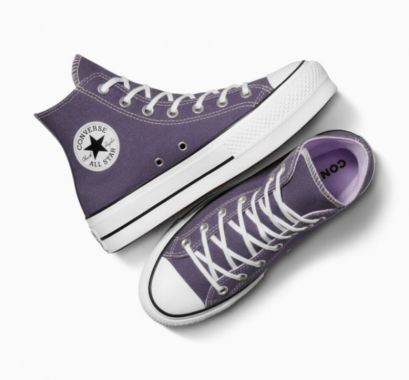 Tenis Plataforma Converse Chuck Taylor All Star Lift Mujer Moradas | COLOMBIA M3518V