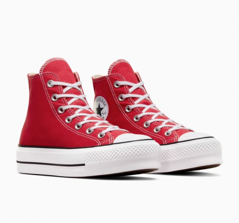 Tenis Plataforma Converse Chuck Taylor All Star Lift Mujer Rojas | COLOMBIA E7624M