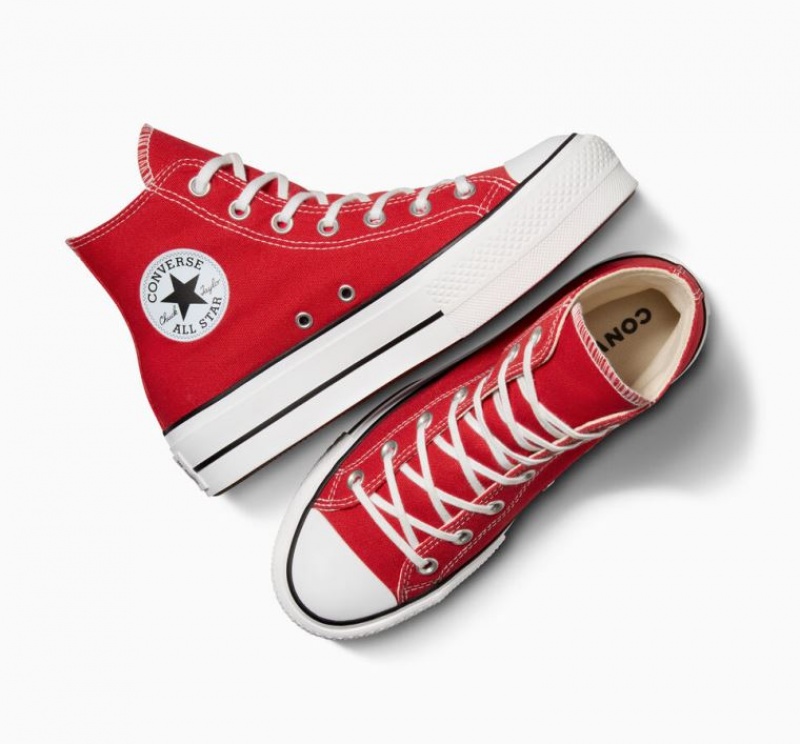 Tenis Plataforma Converse Chuck Taylor All Star Lift Mujer Rojas | COLOMBIA E7624M