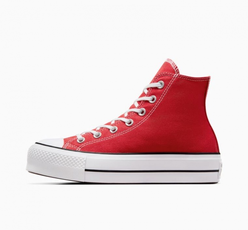 Tenis Plataforma Converse Chuck Taylor All Star Lift Mujer Rojas | COLOMBIA E7624M