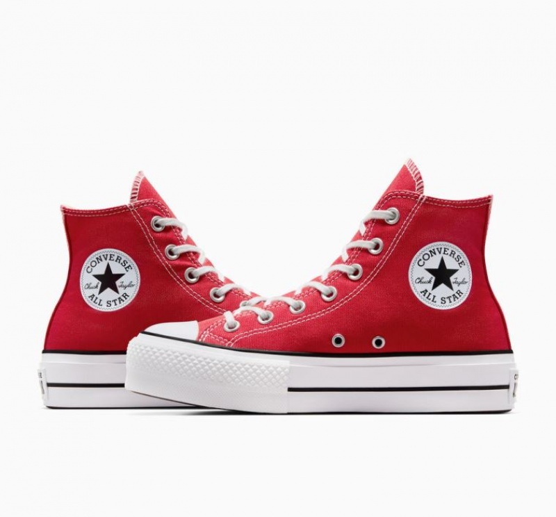 Tenis Plataforma Converse Chuck Taylor All Star Lift Mujer Rojas | COLOMBIA E7624M