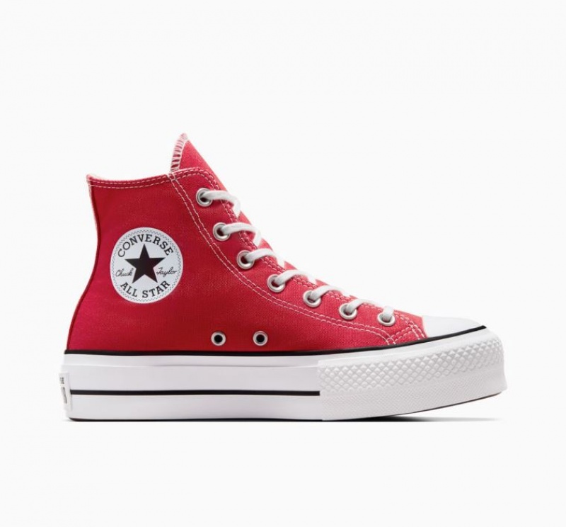 Tenis Plataforma Converse Chuck Taylor All Star Lift Mujer Rojas | COLOMBIA E7624M