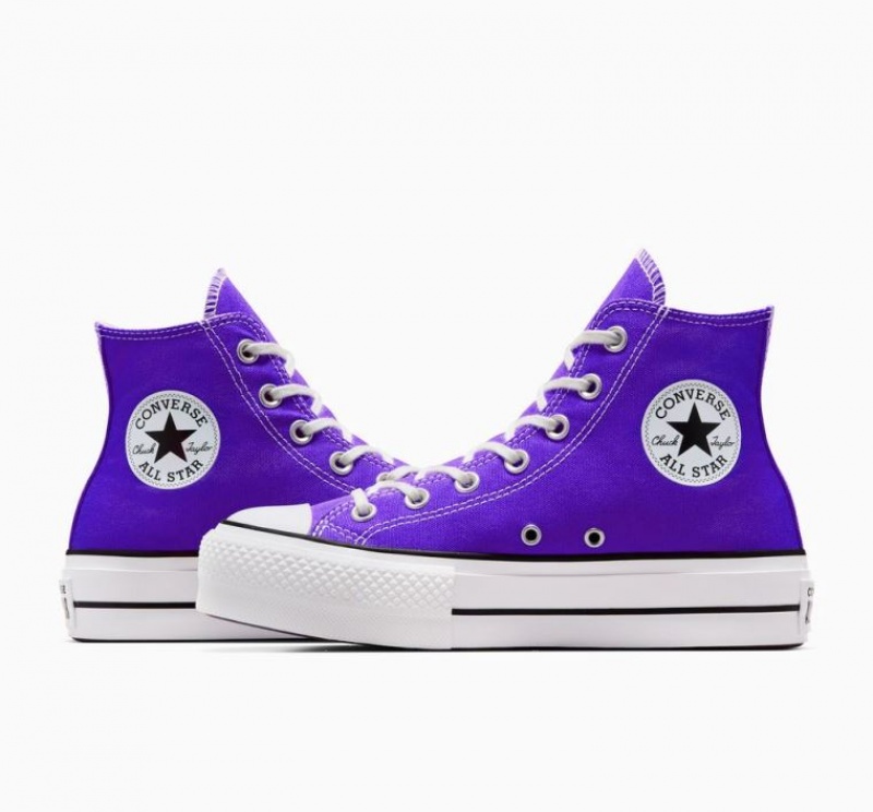 Tenis Plataforma Converse Chuck Taylor All Star Lift Mujer Azules | COLOMBIA E5601F