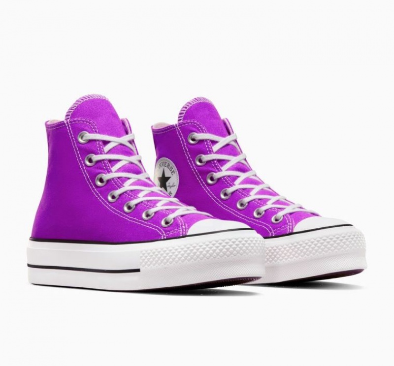 Tenis Plataforma Converse Chuck Taylor All Star Lift Mujer Moradas | COLOMBIA P4965B