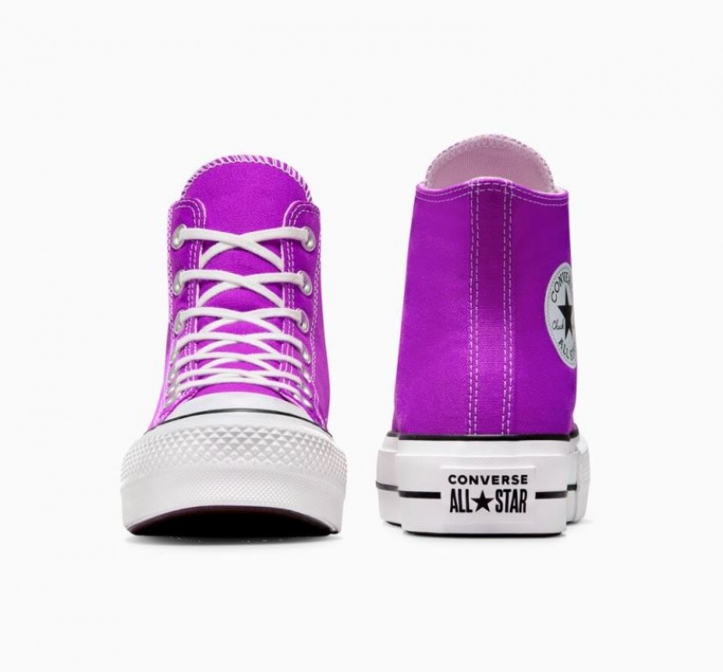 Tenis Plataforma Converse Chuck Taylor All Star Lift Mujer Moradas | COLOMBIA P4965B