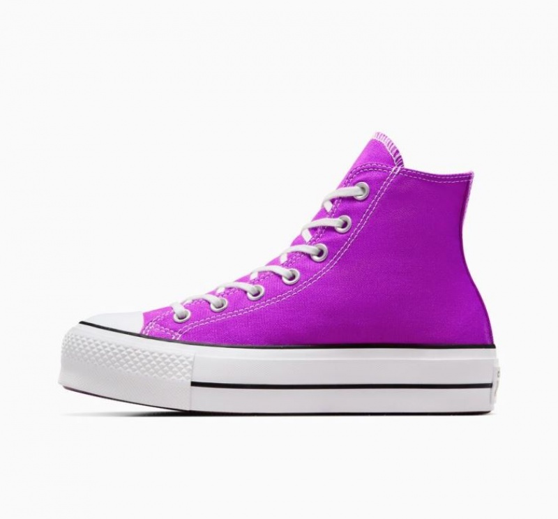 Tenis Plataforma Converse Chuck Taylor All Star Lift Mujer Moradas | COLOMBIA P4965B