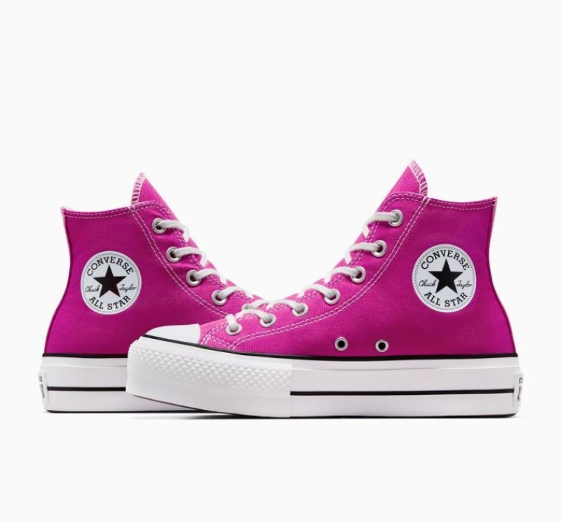 Tenis Plataforma Converse Chuck Taylor All Star Lift Mujer Fucsia | COLOMBIA T1536U