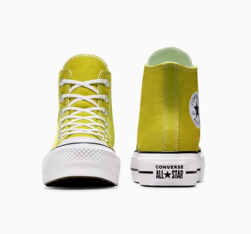 Tenis Plataforma Converse Chuck Taylor All Star Lift Mujer Amarillo | COLOMBIA R8065T