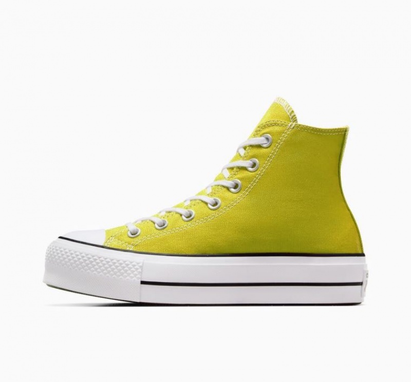 Tenis Plataforma Converse Chuck Taylor All Star Lift Mujer Amarillo | COLOMBIA R8065T