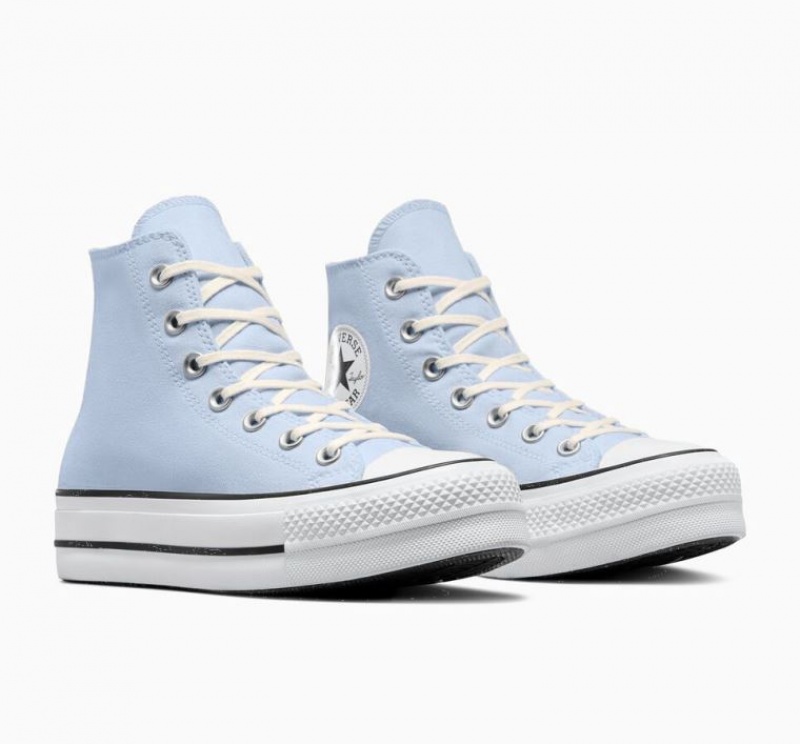 Tenis Plataforma Converse Chuck Taylor All Star Lift Mujer Azules Claro | COLOMBIA M1270U