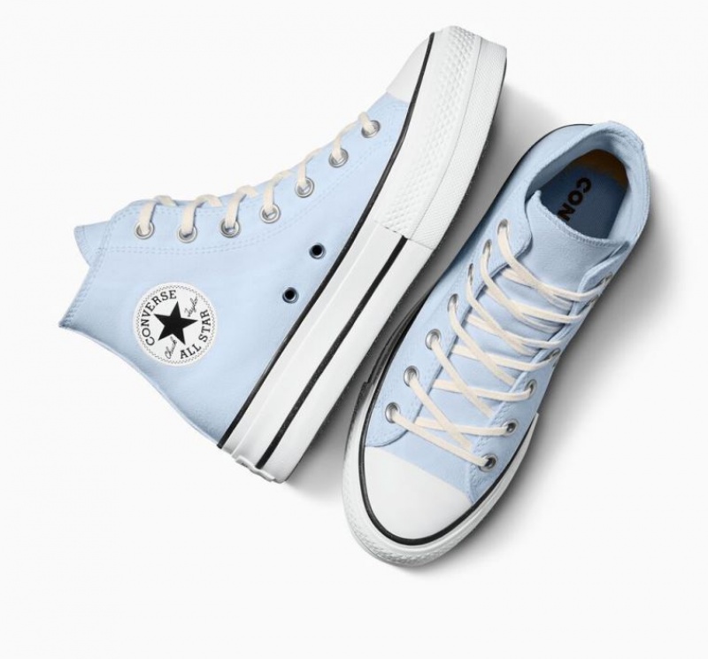 Tenis Plataforma Converse Chuck Taylor All Star Lift Mujer Azules Claro | COLOMBIA M1270U