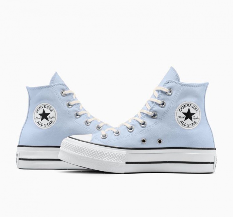 Tenis Plataforma Converse Chuck Taylor All Star Lift Mujer Azules Claro | COLOMBIA M1270U