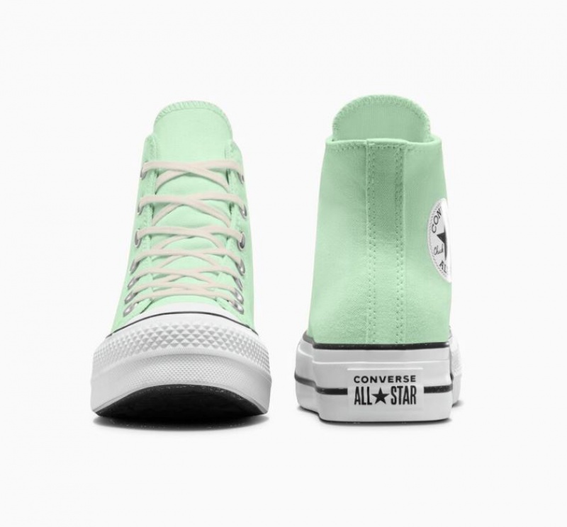 Tenis Plataforma Converse Chuck Taylor All Star Lift Mujer Verde Menta | COLOMBIA J4519Y