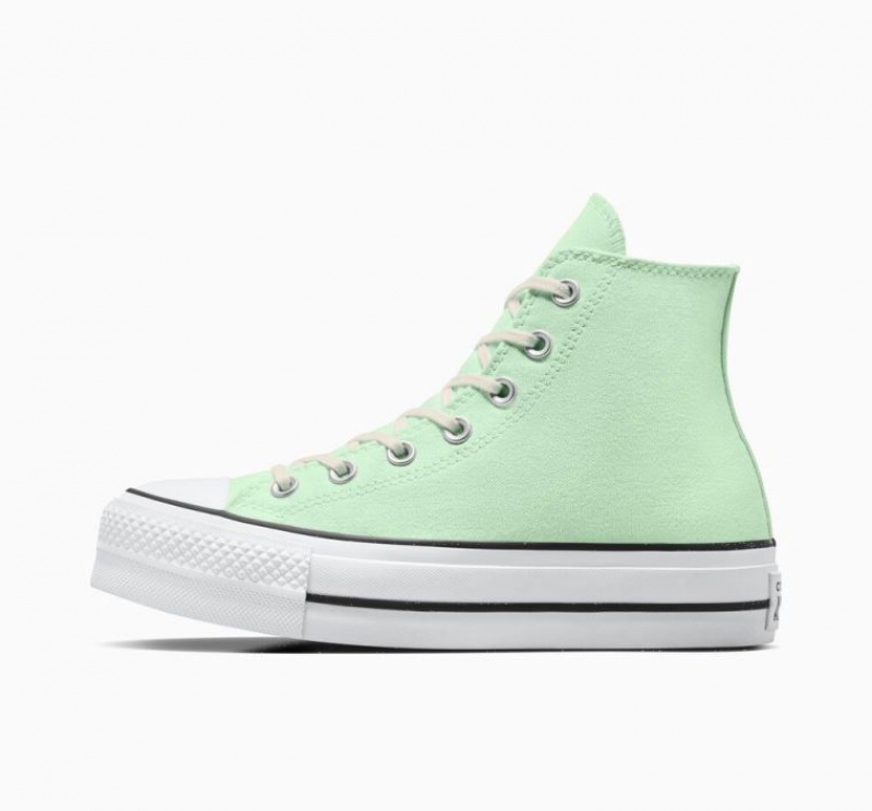 Tenis Plataforma Converse Chuck Taylor All Star Lift Mujer Verde Menta | COLOMBIA J4519Y